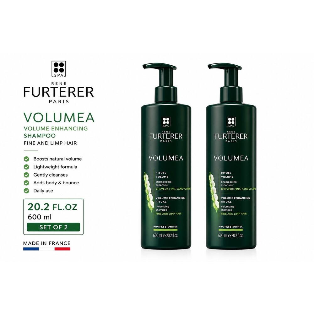 Rene Furterer Volumea Volume Enhancing Shampoo 20.2 Fl.Oz 600ml Set of 2